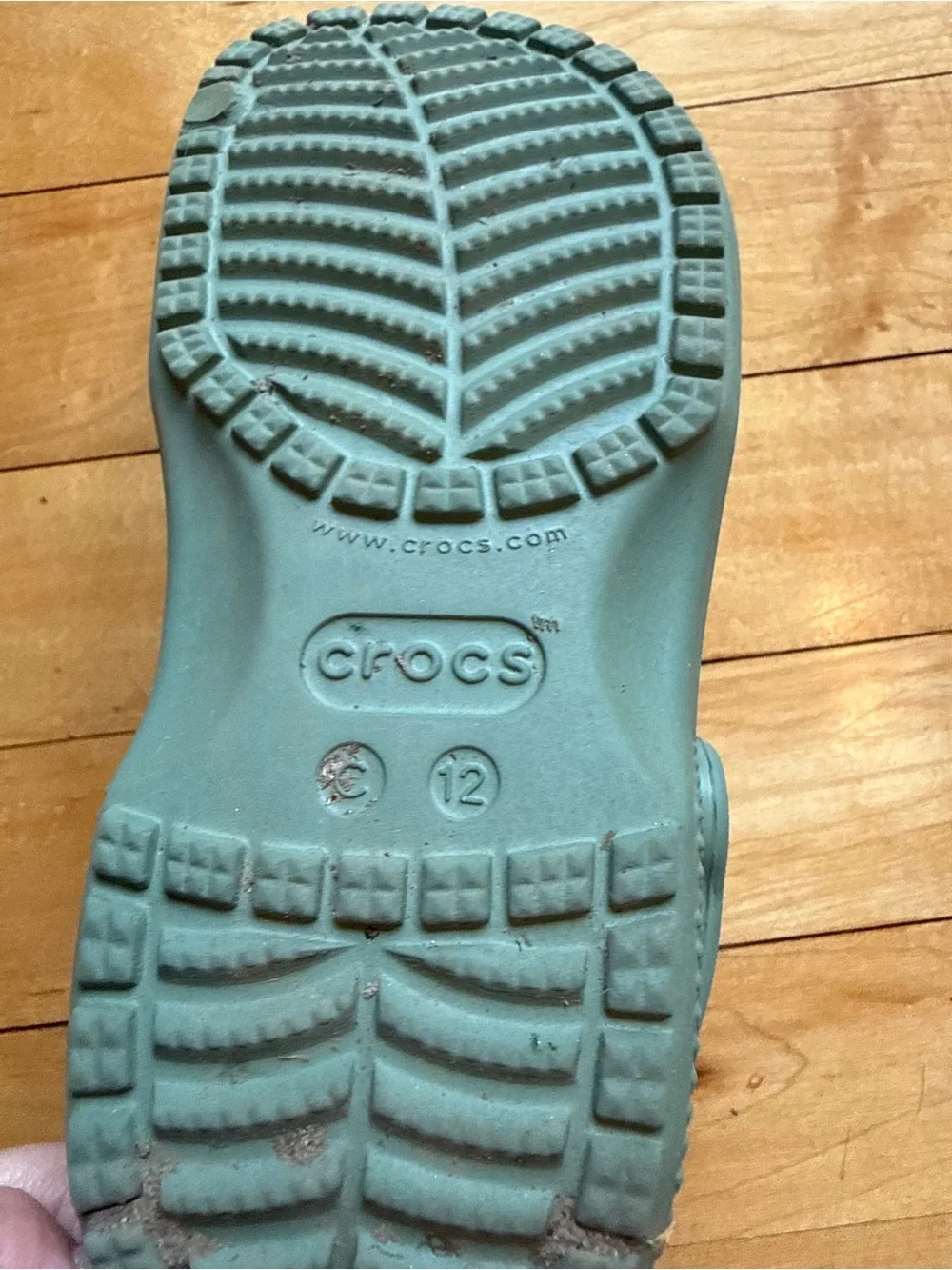 Kids Crocs-Style Clogs in Sage Green